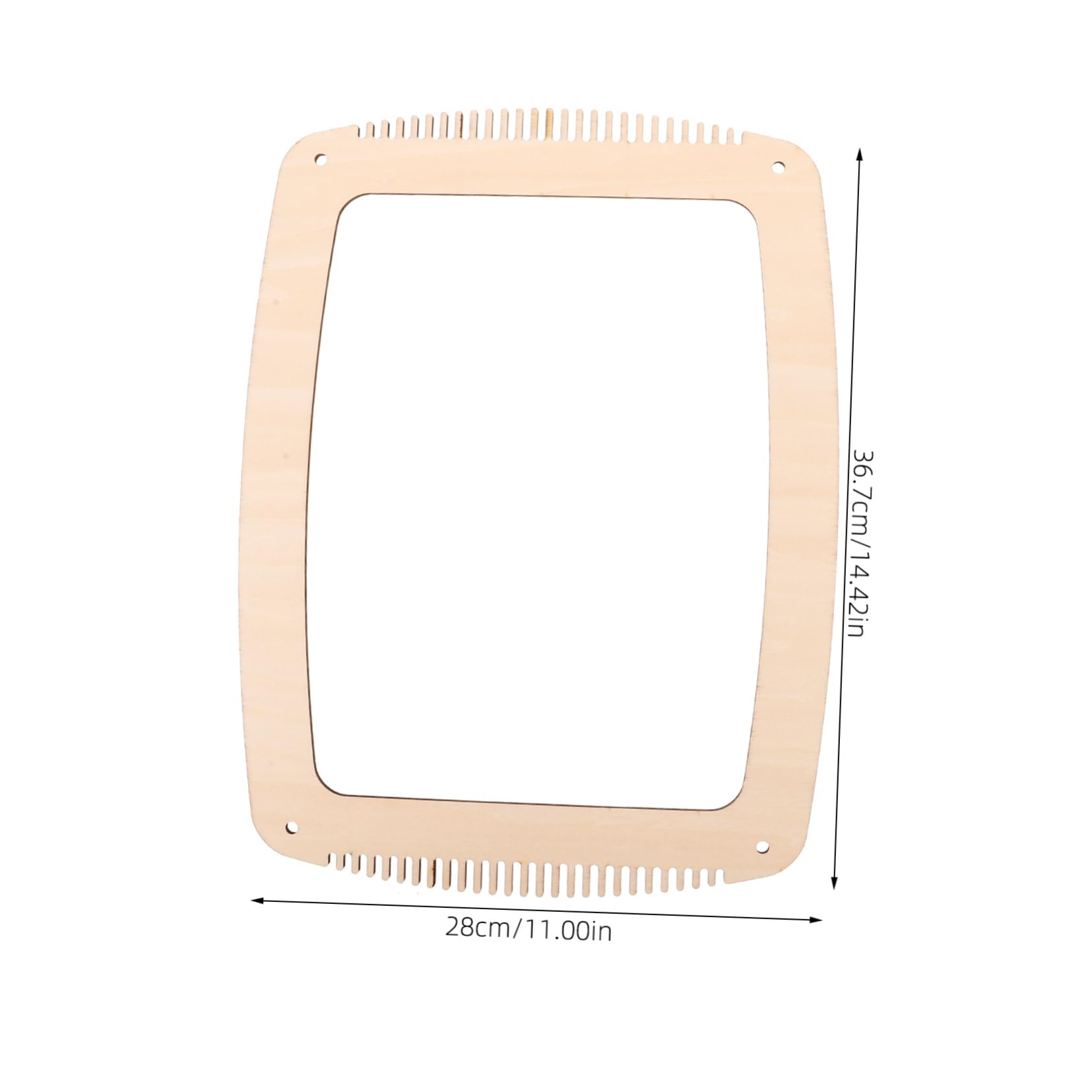 SHINEOFI 2 Juegos conjunto de máquina de tejer kit tejer principiantes telares de madera agujas crochet fabricación de tapices herramienta de tejido bobina de madera punto puntiagudo Beige