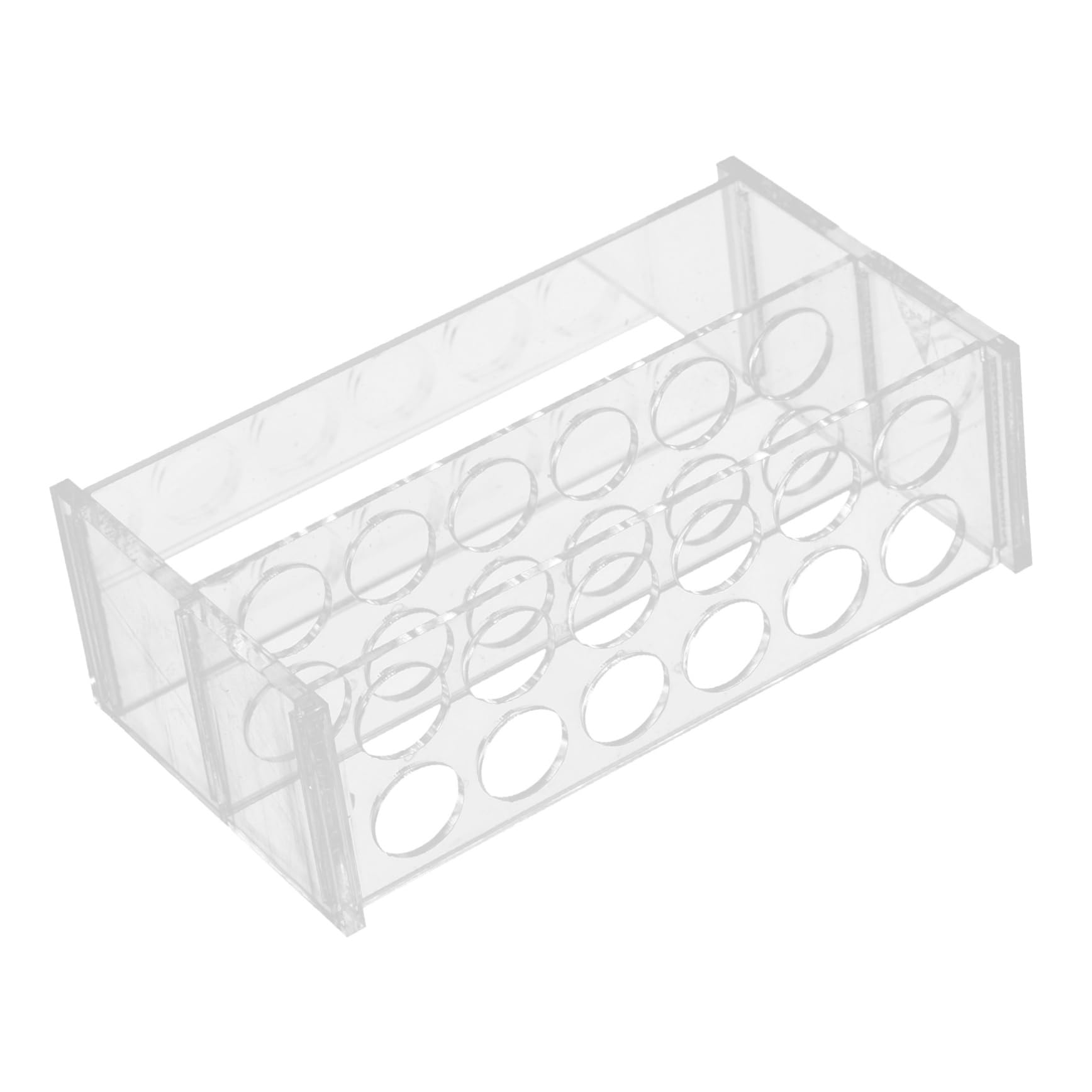 Zerodeko 4 Pezzi Portaprovette provetta provette e rack campione tubo trasparente Porta del tubo di prova supporto per provette di campionamento Supporto del tubo di prova Acrilico