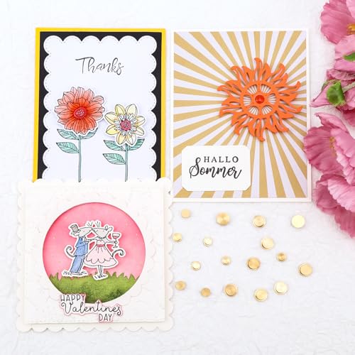 30 Stück Mini Metall-Drehlager für DIY handgefertigte Bastelarbeiten, Papierkarten, Scrapbooking, DIY-Geburtstagskarten, 360°-Drehung, reibungsloses Spin-Mechanismus, Spinner für Schmuckherstellung