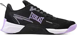 Tênis Everlast Jump 5 Low Feminino Crossfit Treino (Preto/Lilás, BR, Adulto, Numérico, 37)