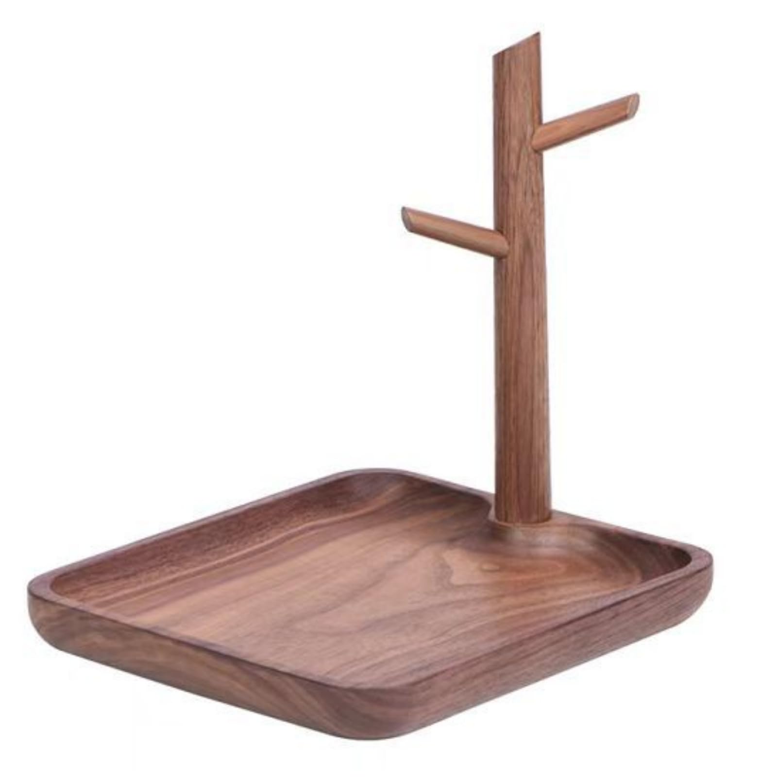 Organizzatore da Tavolo con Ganci Moderno Organizzatore in Legno con Ganci Versatile Svuotatasche in Legno per Comò