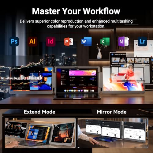 Image of LXU 15.6 inch Laptop Screen Extender Monitor Portable