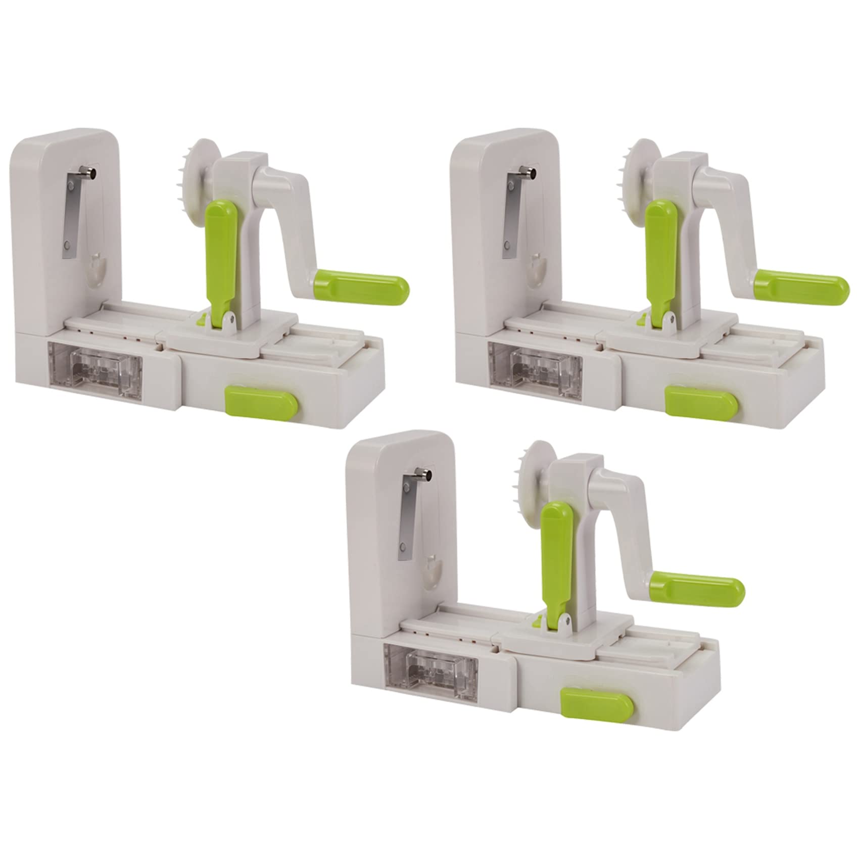 Hndhbfgrt 12 Blade Vegetable Spiralizer Folding Veggie Pasta & Spaghetti Potato Vegetable Spiral Cutter Slicer