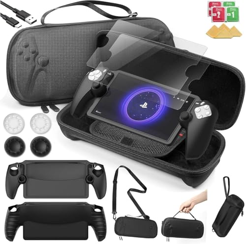 14 in 1 Carrying Case for PS5 Portal, Travel kits Accessoris Set Compatible with Playstation...