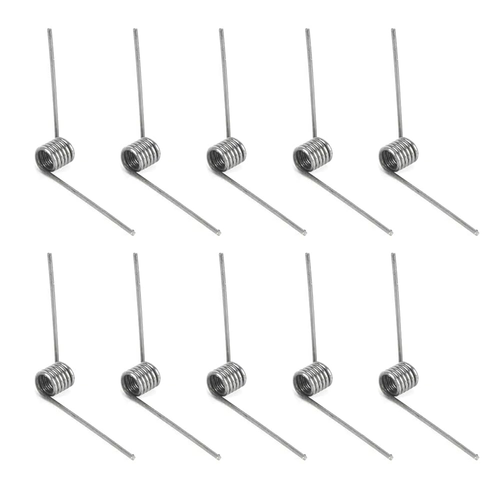 Torsion Spring Kit,10Pcs Stainless Steel Small Torsion Spring,90°Deflection Straight Torsion Spring,Right-Handed Torsion Springs