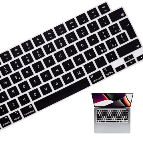 Protector de teclado silicona HRH italiano para MacBook miniatura 1