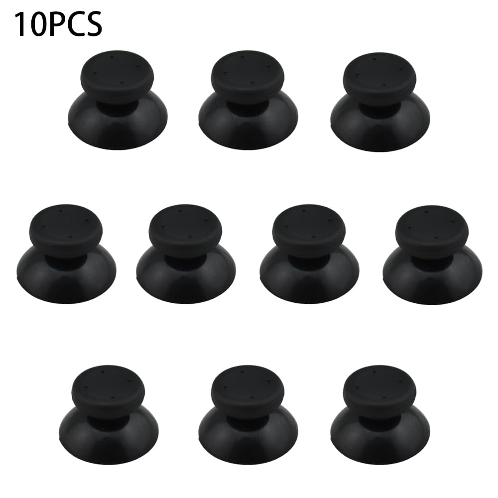 20 Cuffie In Gomma Per Joystick Analogico Xbox 360 – Tappi Levetta 3D Nero/Grigio