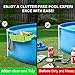 YDHZ 2 Sets Poolside Storage Basket for Above Ground Pool Accessories, Universal Fit Pool Storage with Cup Holders Large Capacity, Durable Pool Organizers for Towels Green