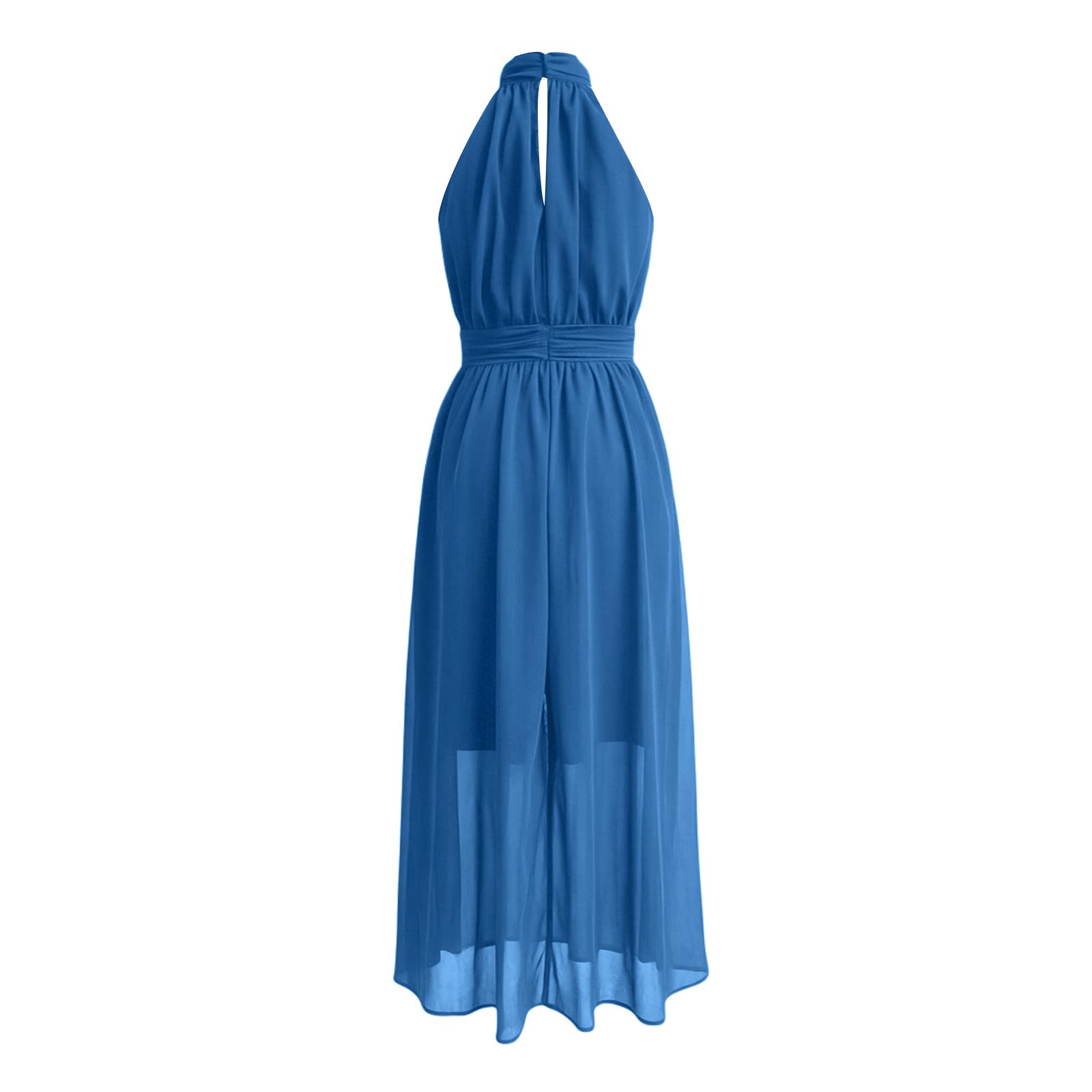 Vestido De Verano para Mujer De Lino Casual Ligero Respirable Vestido Verano Mujer Largo Fluido Mezcla Lino Algodón Vestidos Mezcla Algodón Fresco Uso Diario Vacaciones Marítimas