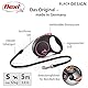flexi® Black Design S Seil 5 m schwarz/pink, Roll-Leine für Hunde bis 12 kg
