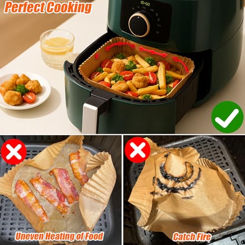 High-Temp Resistant 12PCS Air Fryer Magnets Silicone Buckle for Preventing Burning Parchment Paper Liners (Red)
| Safel 