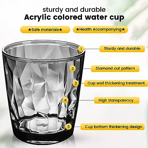Reusable Plastic Tumblers, Set of 4 Plastic Cups for Kids and Adults, Perfect for Water Juice - Image 3
