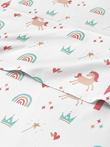 Miniatura 8 de Juego de sábanas de lunares para niños, de tamaño individual, sábanas divertidas para camas individuales, sábanas para niños pequeños y adolescentes