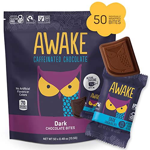 AWAKE Caffeinated Chocolate Dark Chocolate Bites