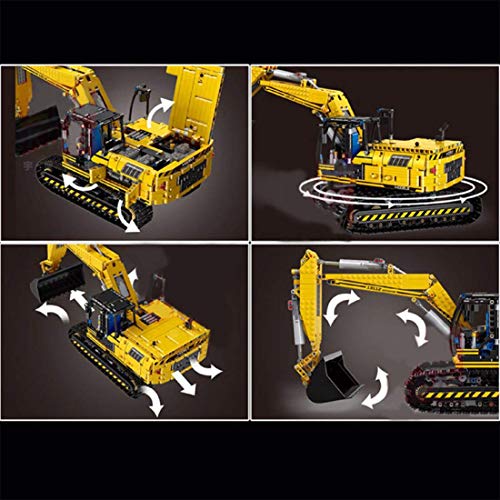 Technic Bausteine Bagger 1830 Teile 2.4G 4CH RC Bagger Bausteine mit Motoren Konstruktionsspielzeug Kompatibel mit Lego – Bild 6