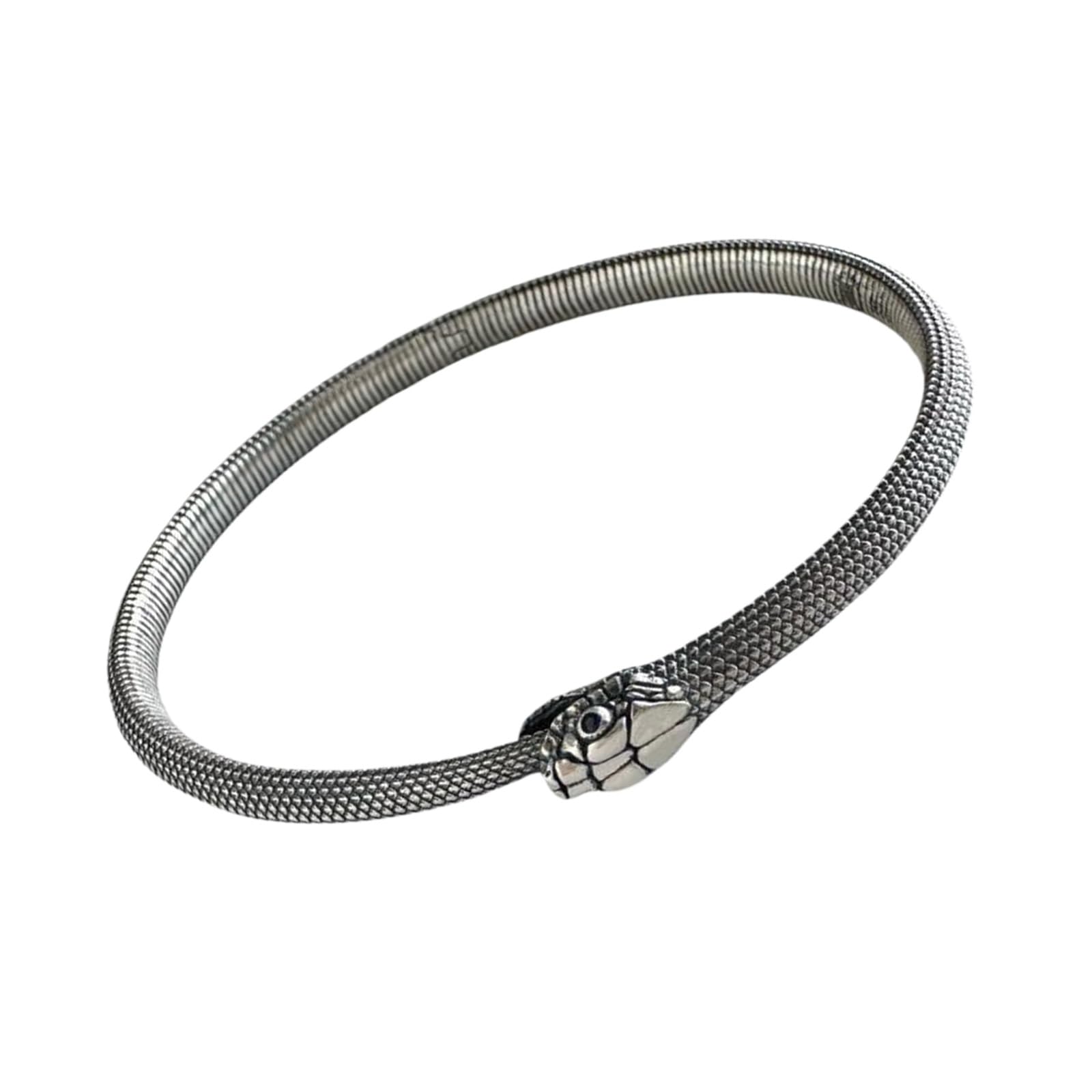 Maxtonser Stylish Ouroboros Alloy Bracelet Antique Craftsmanship Snake Shaped Bangle For Fashionable Outfits And Collections