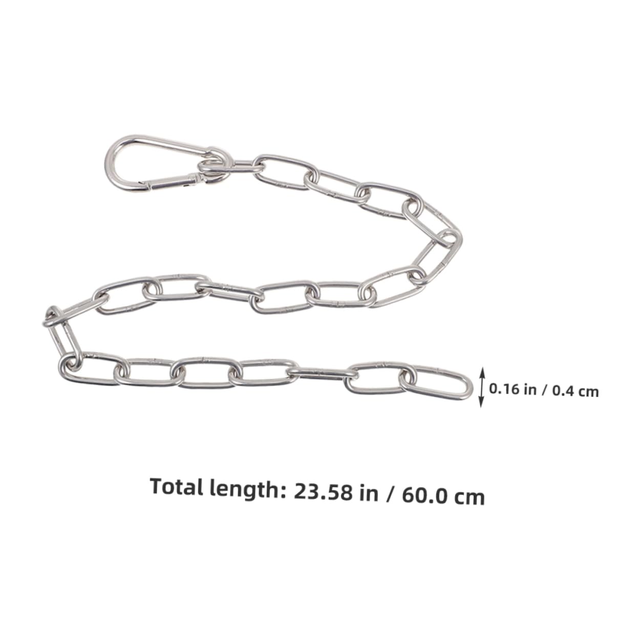 Toyvian 4-teiliges Fitness-Kettenset - Verlängerungsketten Für Gym Equipment Mit Griffen