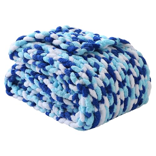 Mooreeke Chunky Knit Blanket 50'x60', Soft...