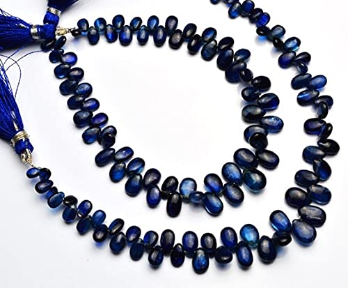 Kyanite naturelle en perles briolettes lisses pour création de bijoux uniques