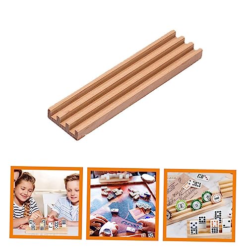 Soporte de Madera Natural para Fichas de Dominó miniatura 4