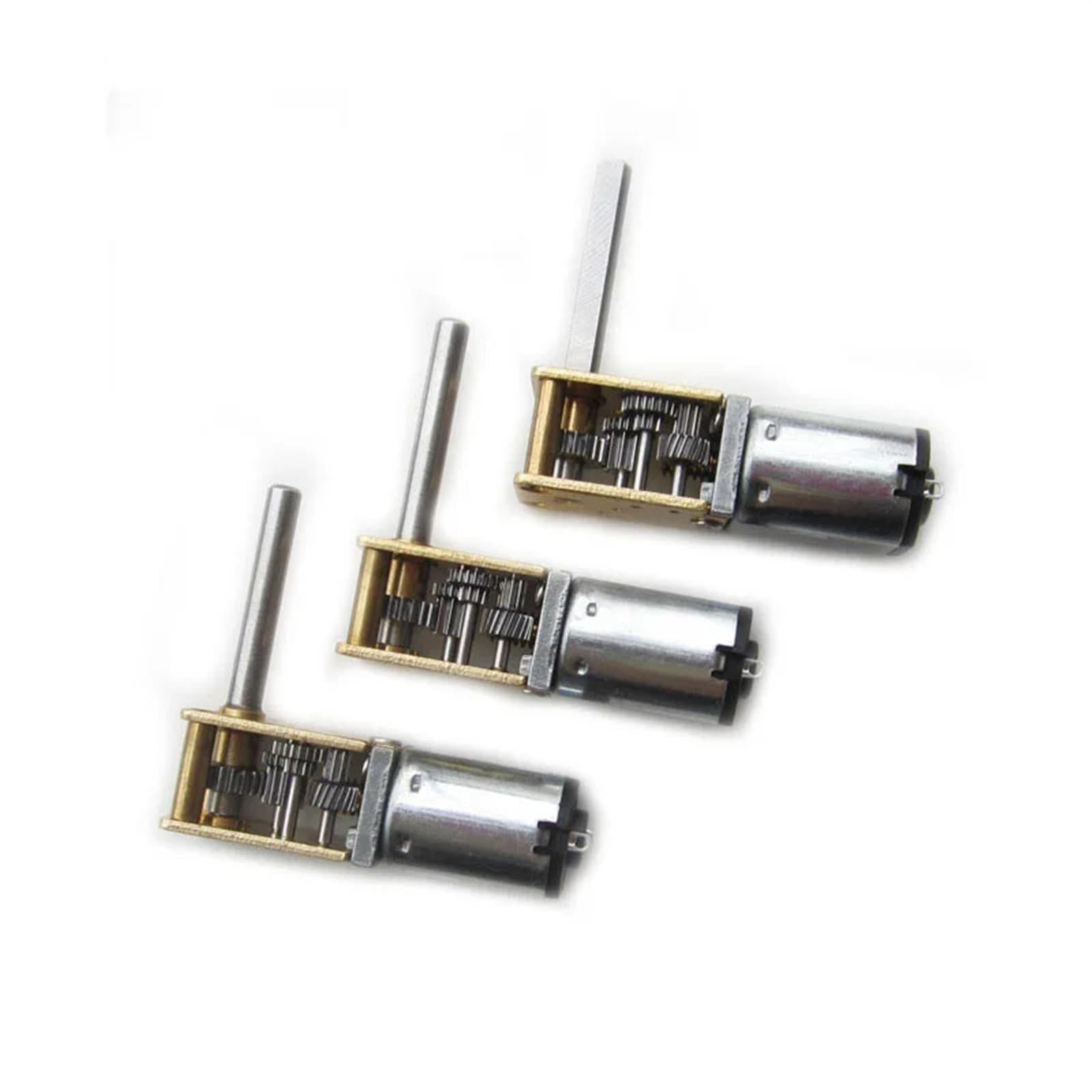 Schneckengetriebemotor N20, 3 V, 6 V, 12 V, selbstsichernd, Umkehrung, lange Welle, 1 Stück (12 V, 100 U/min)