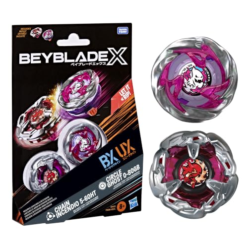 Beyblade X Circle Ghost 0-80GB & Chain Incendio 5-60HT Dual Pack Set – Ansicht 1