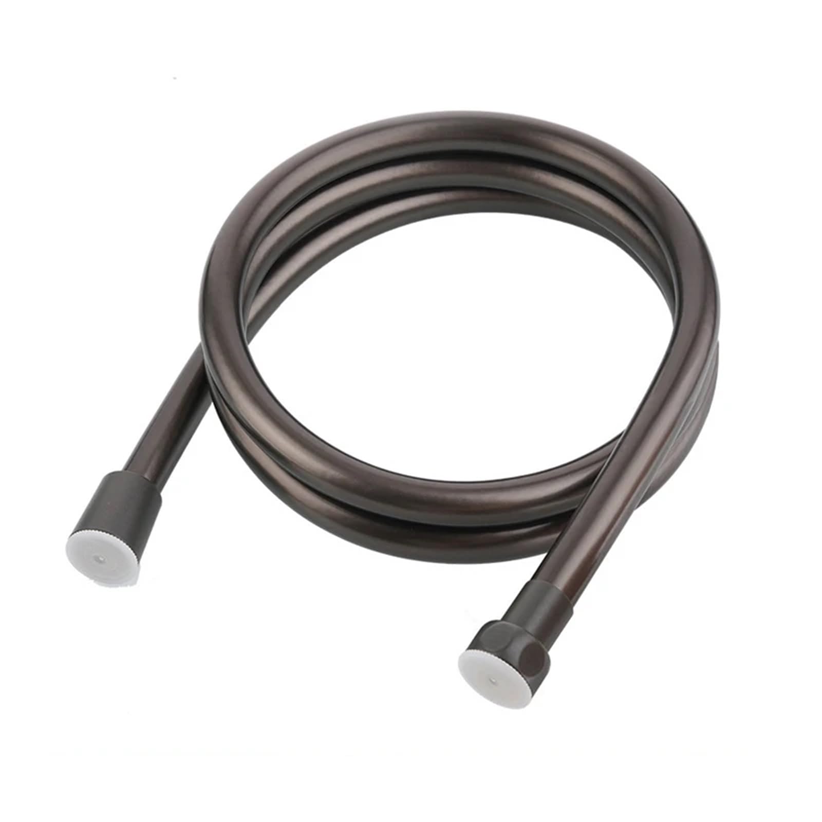 Universal Chrome Shower Pipe, Shower Hose PVC Multicolor 150-400CM Bathroom Shower Tube(Grey,200CM)