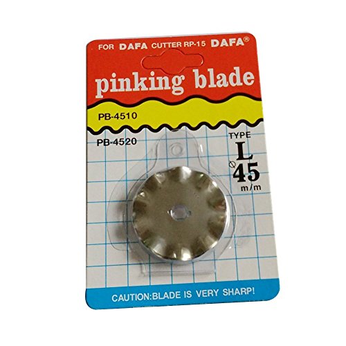 HONESEW DIY Tools Sewing Parts Top Quality Rotary Cutter Blades Pinking Blade 45mm Made in Taiwan (PB-4510)