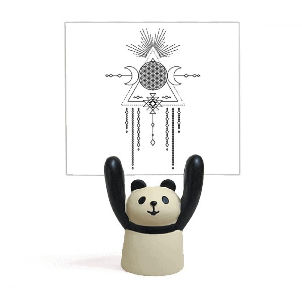 Porte-mémo Totem panda support de note géométrique et accessoire décoration de table - 4