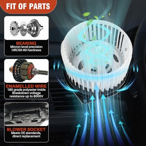 Image of AC Heater Blower Motor with Fan Fit for Nissan Quest /Altima /Maxima /370Z /350Z /Pathfinder /Murano, INFINITI EX35 /FX35 /FX45 /EX37 /FX50 /G37 /Q45 /G35 /QX60 /M35 /Q60 /M45 /G25 /Q50 /QX70 /JX35, Replace# 700193