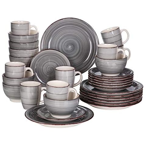 vancasso Serie Bella Juego de Vajillas 32 Piezas Estilo Retro Cover