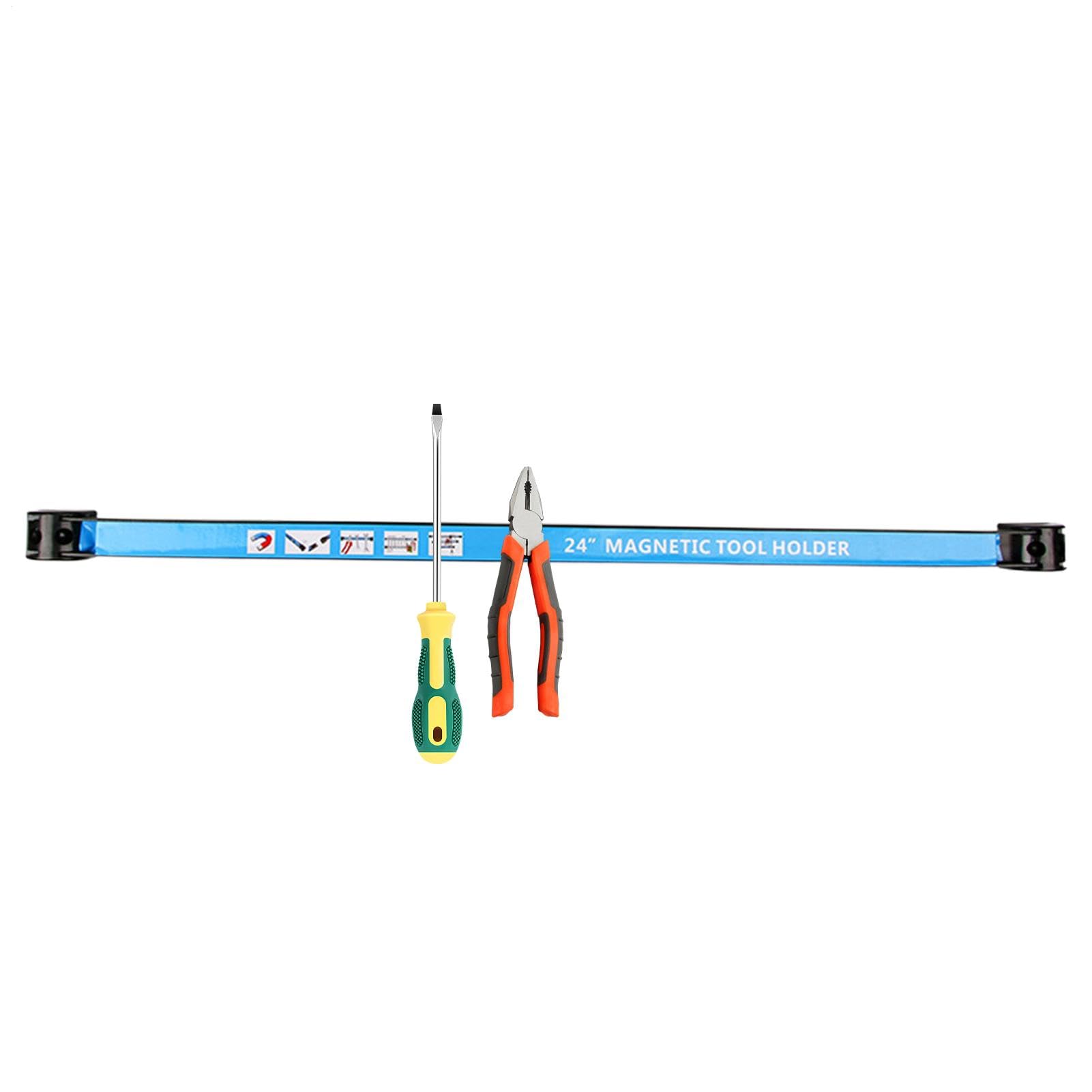 Portaherramientas magnético, soporte magnético para herramientas | Soporte de pared para organizador de herramientas eléctricas, barra magnética para organización de garaje, tira de herramient