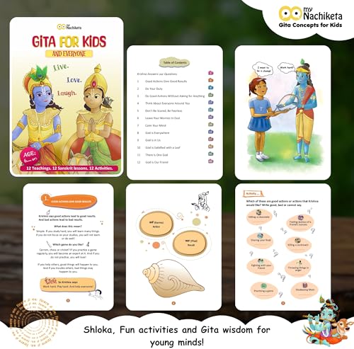 Image of Gita for Kids | Teachings, Sanskrit lessons and Activities | Simple and fun, for all ages (6+ years): 1