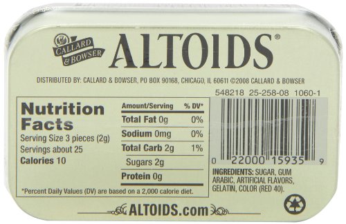 Altoids Wrigleys Mints Cinnamon, 1.76 Ounce (Pack Of 3) #TOP2