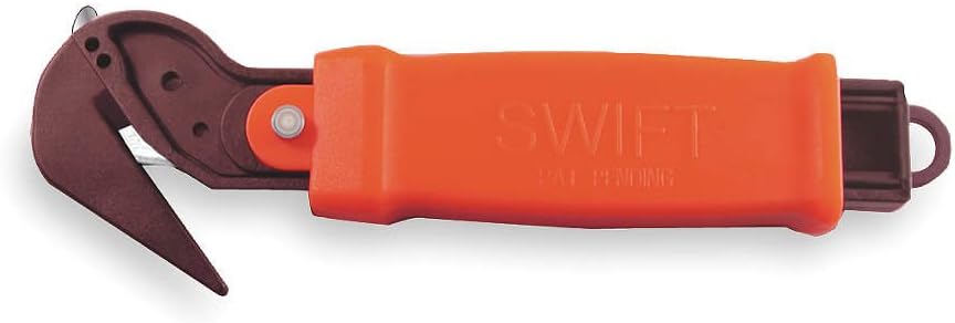 Safety Utility Knife, 6-3/4 In., Red