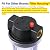 Geekpure 10-Inch Whole House Slim Water Filter Housing with Pressure Relief Valve - 3/4"NPT Brass Port-Fit for 2.5" x 10" Filters-Clear (3)
