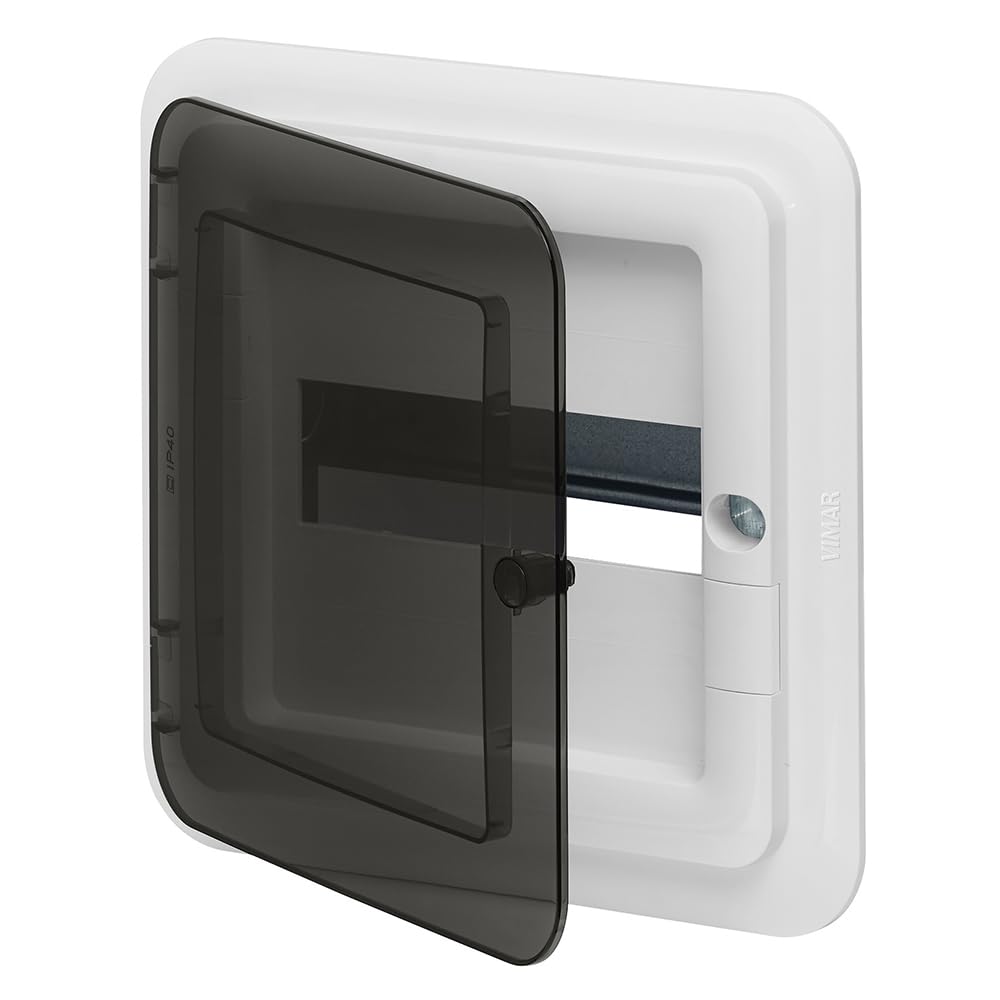 Tableau encastrer Vimar 8M noir au design épuré pour intérieur moderne