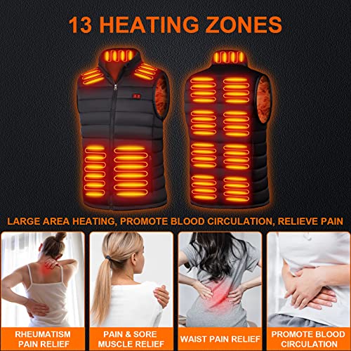 Heated Hunting Vest with Battery Pack, Smart Electric Heating Vest for Hiking3