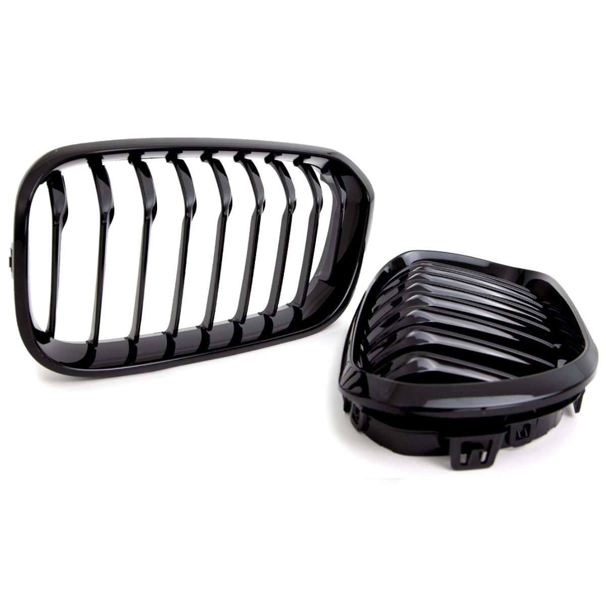 DM Autoteile Sport-Performance Kühlergrill Schwarz Glanz kompatibel für BMW 1er F20 F21 LCI ab 2015