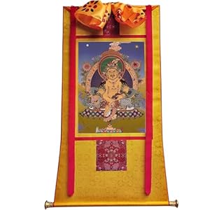 Gandhanra Gelbes Jambhala Thangka Giclée-Druck 47' x 32'