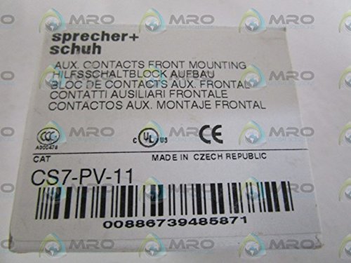 SPRECHER+Schuh CS7-PV-11 Auxiliary Contact New in Box