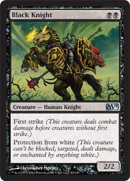 Magic The Gathering - Black Knight - Cavaliere