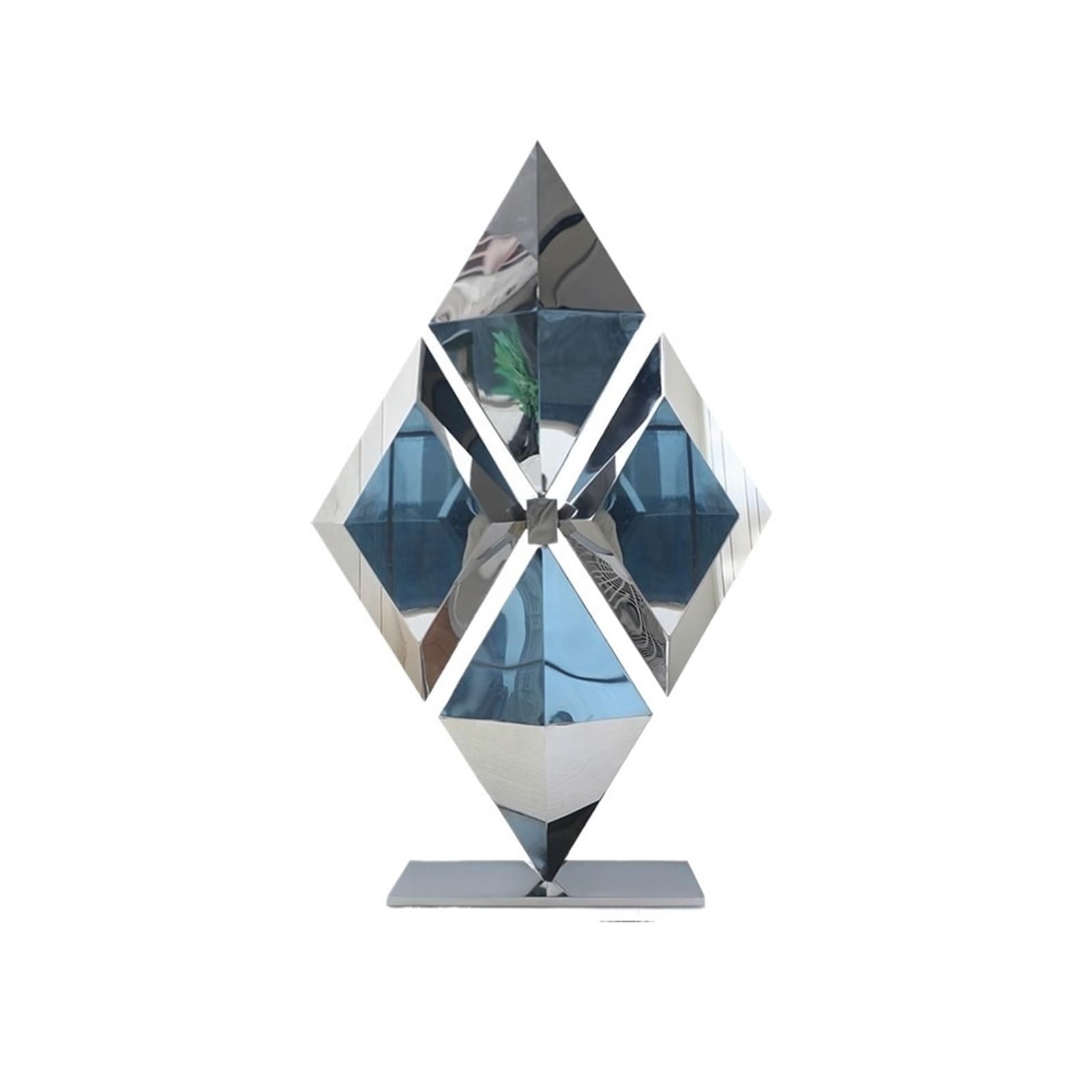 Zeny896v One Color Sculptures Fashion Art Sculpture Heavy-Duty Stainless Steel Ornament Decor
