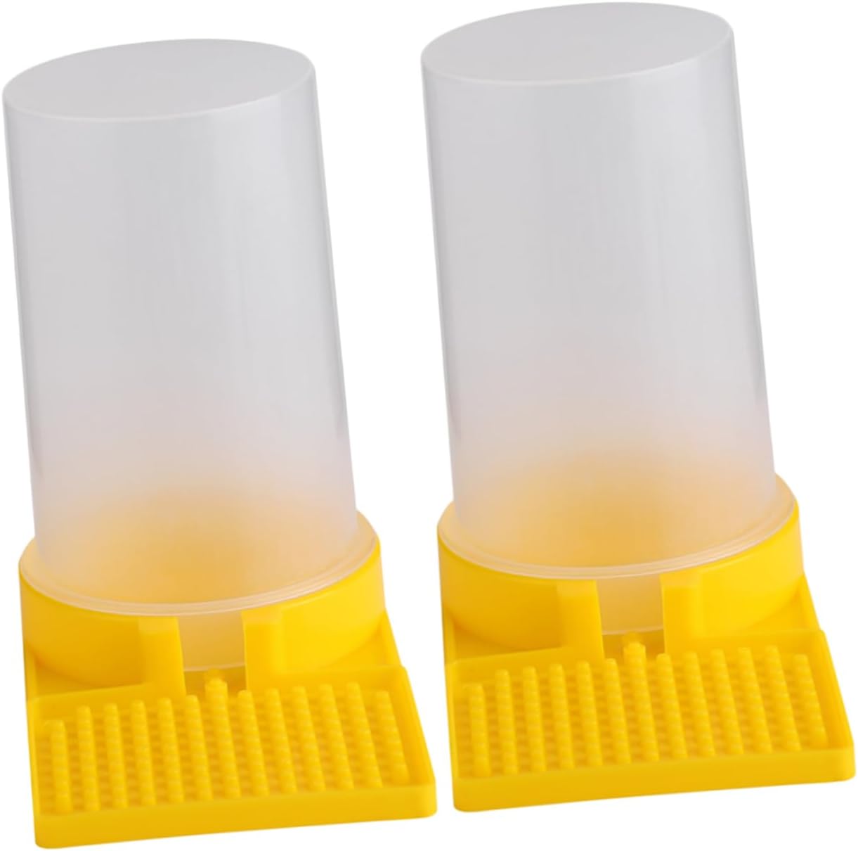SUPVOX 2pcs Bee Waterer Bee Water Feeder Beekeeper Bee Feeder Front Entrance Honey Bee Feeder Bee Syrup Feeder Feeding Bees Water Bee Fondant Beehive Plastic Nest Door Foothold
