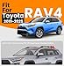 HmmtyRack 300lbs Roof Rack Cross Bars for Toyota RAV4 2019-2025 (Not Fit 2024 LE/Adventure/TRD Off-Road/Hybrid Woodland Edition), Aluminum Lockable Anti-Corrosion Roof Rail Crossbars for Car Rooftop