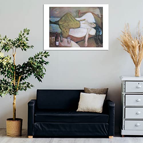 Poster encadré Edvard Munch Der Tagdanach 1894 grand format tableau - 3