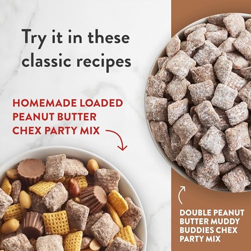 Image of Peanut Butter Chex Cereal, Gluten Free Breakfast Cereal, Made with Whole Grain, 12.2 oz