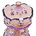 Youtang Clockwork Mechanism 3-Horse Carousel Music Box Melody Carrying You from Castle in The Sky(Laputa)(Purple)