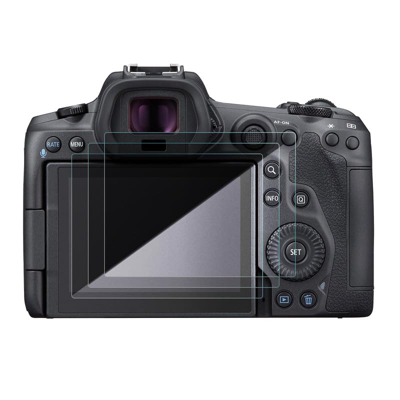 FCS DSLR Camera Screen Protector for Canon EOS R5, 3 Pcs | Crystal Clear Protection with 9H Hardness Armor