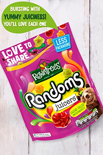 Rowntree's Randoms Juicers Dulces Bolsas para Compartir 140g Pack de 9 miniatura 5